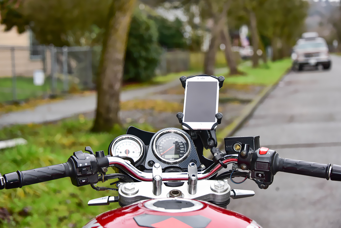 RAM Mounts XGrip Large Phone Mount with Handlebar UBolt Base