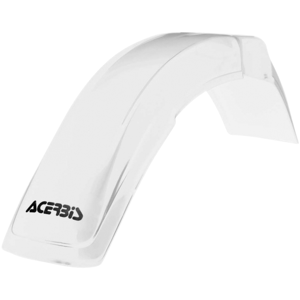 thumbnail image 2 of Acerbis Supermoto Front Fender - Universal Fit, White, For Supermoto & Freestyle Motorcycles 2 of 14