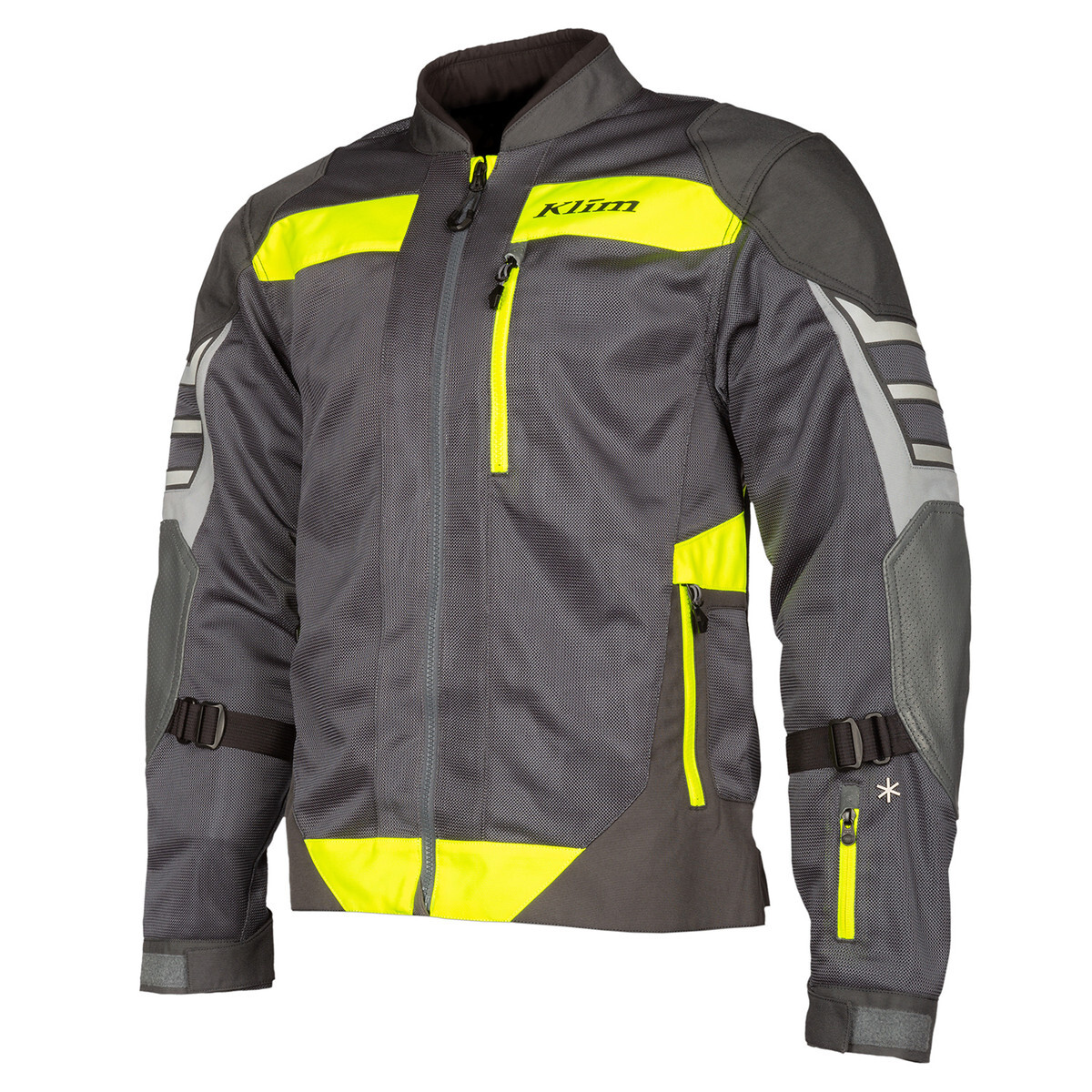 Klim Induction Pro Jacket Colour Option Asphalt Hi Vis Size 3XLarge at AdventureMoto
