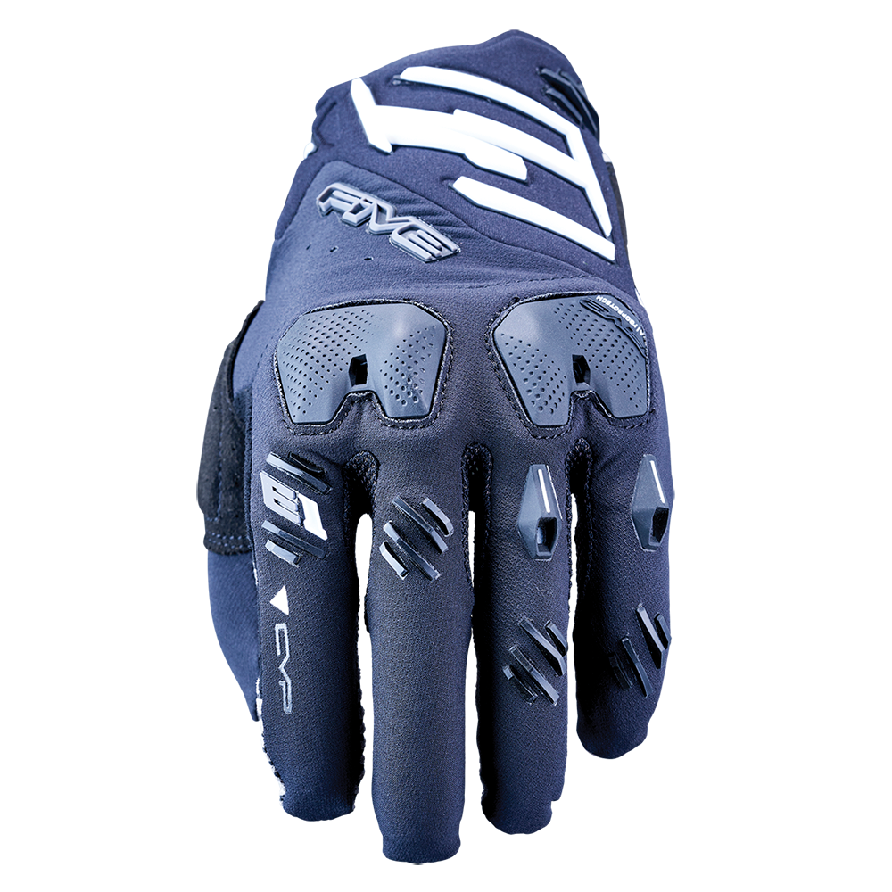 Five E1 Enduro Black White Gloves Five Gloves