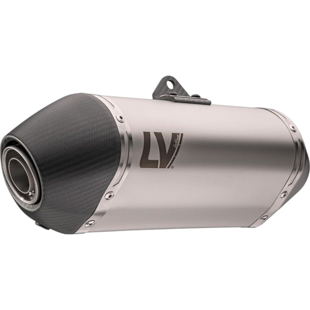 エステツインLV LeoVince CF Moto 450 MT 24-26 LV-14 Stainless Slip-On Exhaust at