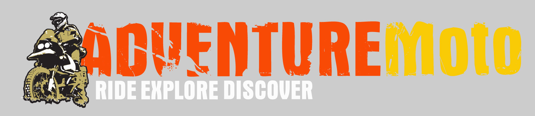 Adventure Moto Logo For Dark Backgrounds