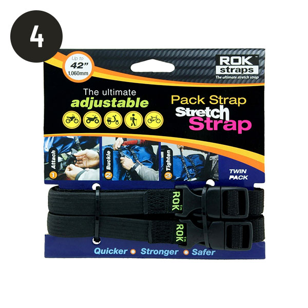 Rok Straps Adjustable Pack Straps Twin Pack 12" to 42"