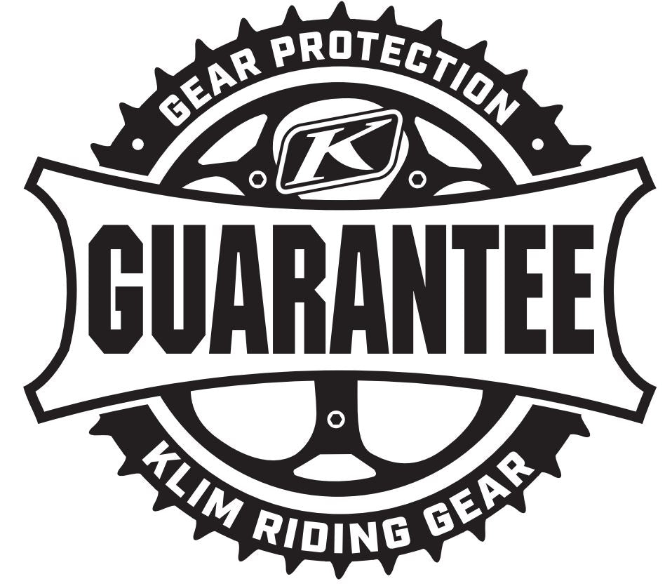 Klim Gear Protection Guarantee logo
