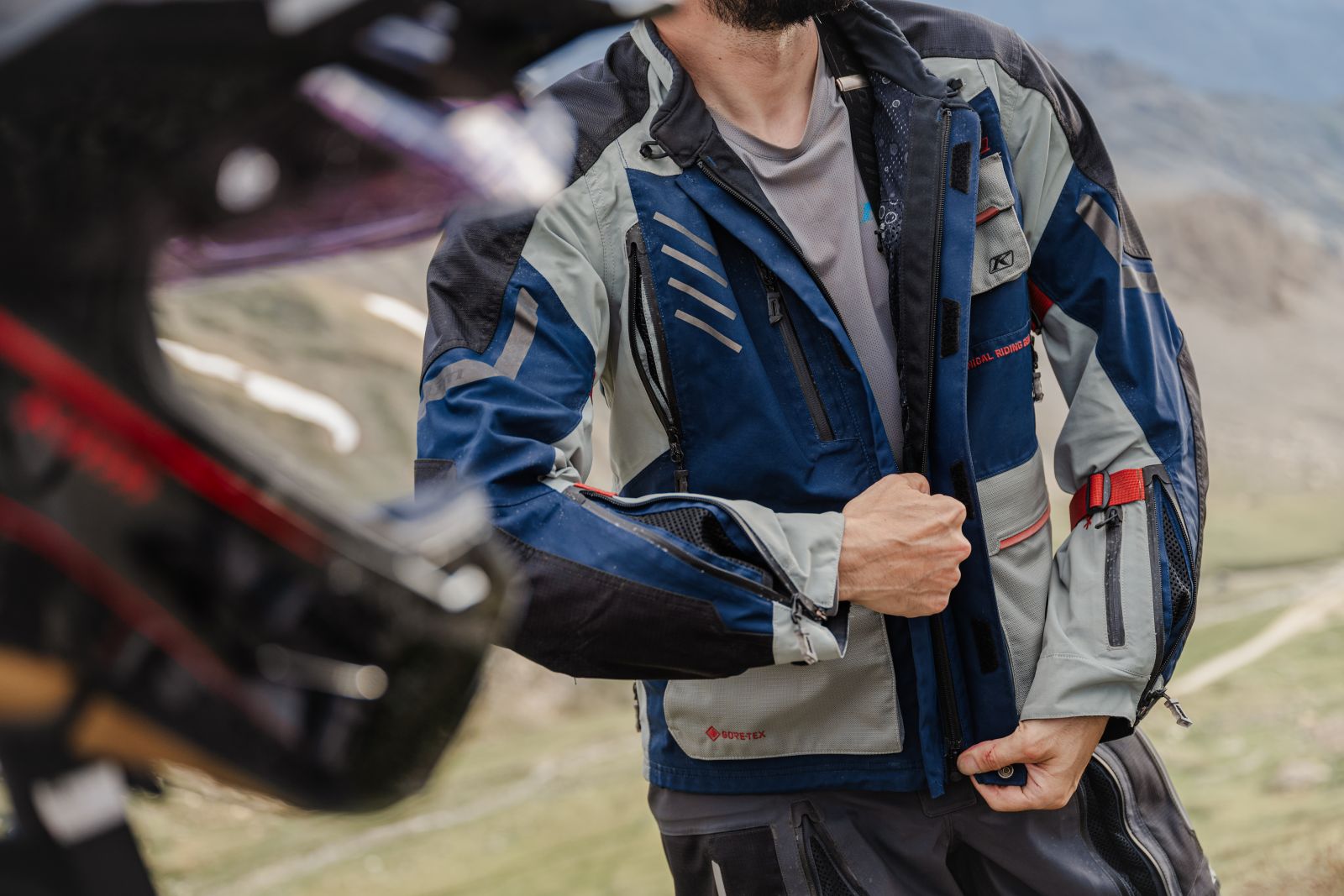 Klim Carlsbad jacket detail