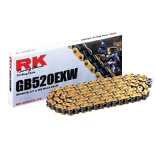 RK Racing Chain XW-Ring 120 Link Chain 520EXW (Gold)
