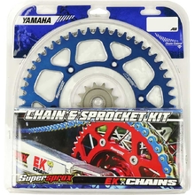 Supersprox Yamaha WR250R 08-21 EK Chain and Blue Alloy Sprocket Kit