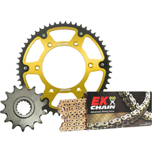 Supersprox Suzuki DRZ400/E 00-24 Chain and Gold Stealth Sprockets Kit - 14/24T