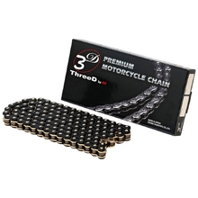 EK Chains 525 3D L-Series Black/Gold 124L Chain