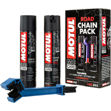 Motul Road Chain Lube/Cleaner/Brush 3 Pack