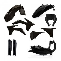 Acerbis Plastics Kit for a KTM EXC/EXCF ('12-'13) Black