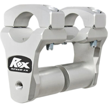 ROXspeedFX 1 1/8" Fat Bar Clear Anodised Pivoting Bar Risers w/ Extended Stem