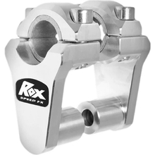 ROXspeedFX 7/8" & 1 1/8" Fat Bar Elite Silver Pivoting Bar Risers