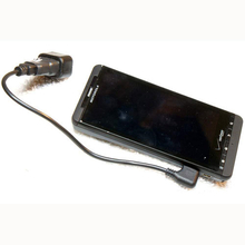 3BR 45cm TAPP CAPPed Angled USB to Micro USB Power Cable