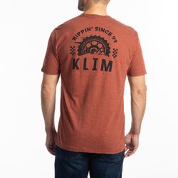 Klim Rippin' Tri-Blend Tee [Colour Option: Heathered Russet-Black] [Size: Small]