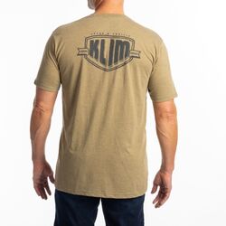 Klim Full Throttle Tri-Blend Tee [Colour Option: Coyote Brown Heather-Asphalt] [Size: XLarge]