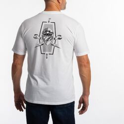 Klim Petrol Tri-Blend Tee [Colour Option: Black-White] [Size: Small]