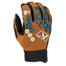 Klim Dakar Golden Brown/Petrol Gloves
