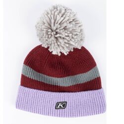 Klim Powder Pom Beanie [Colour Option: Lavender Heist-Cabernet]