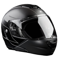 Klim TK1200 Karbon Modular Helmet ECE/DOT Only  [Colour: Gloss Silver] [Size: Small]