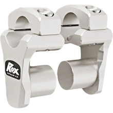 ROXspeedFX 1 1/8" Fat Bar Clear Anodised Pivoting Low Bar Risers