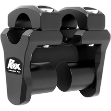 ROXspeedFX 1 1/8" Fat Bar Black Anodised Pivoting Low Bar Risers