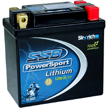 SSB PowerSport LFP14AHQ-BS Lithium Ultralite 12V Battery