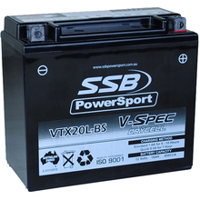 SSB Powersport VTX20L-BS 12V V-Spec High Performance AGM Battery