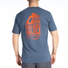 Klim Live To Ride Navy Frost-Strike Orange Tri-Blend Tee