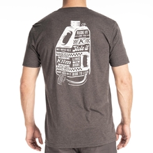 Klim Live To Ride Heathered Charcoal-White Tr-Blend Tee