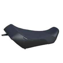 Seat Concepts Royal Enfield Himalayan 411 16-24 Comfort Carbon Vinyl Sides/Black Gripper Top/Black Stitching Seat Foam & Cover Kit