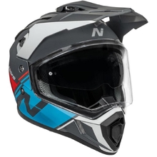 Nitro MX780 Gloss Grey/Blue/Red/White Adventure Helmet