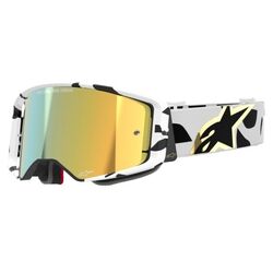 Alpinestars Supertech Corp Goggles [Colour Option: Blue-Orange] [Lens Colour: Blue Mirror]