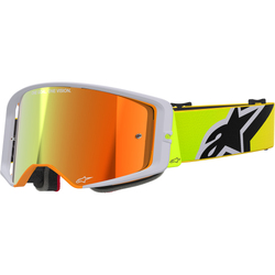 Alpinestars Supertech Corp Goggles [Colour Option: Black-Grey] [Lens Colour: Silver Mirror]