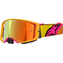Alpinestars Supertech Corp Yellow/Pink Red Mirror Goggles