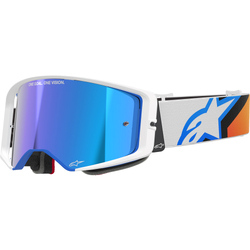 Alpinestars Supertech Corp Goggles [Colour Option: Black-Grey] [Lens Colour: Silver Mirror]