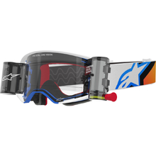 Alpinestars Supertech Corp Blue/Orange Clear Roll-Off Goggles