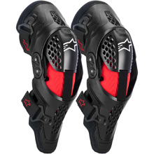 Alpinestars SX-1 Plasma Black/Red/Cool Grey Knee Guards