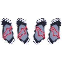 Alpinestars RK-7 Black/Red Knee Brace Replacement Resin Sticker Set