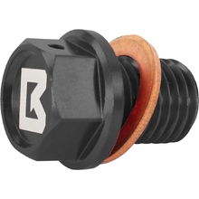 Ballards Suzuki DRZ400E 00-24 M10/1.25X15 Black Magnetic Sump Plug