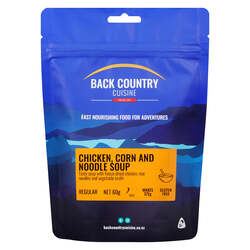 Backcountry Cuisine Chicken Corn and Noodle Soup Regular Serve