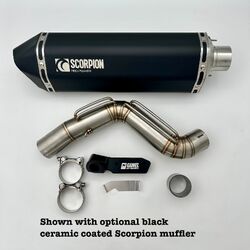 Camel ADV Yamaha Tenere 700 19-24 Black Scorpion Enduro Bend High Exhaust