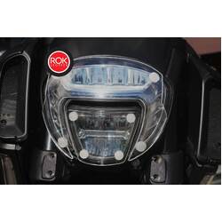 ROK Stopper Ducati Diavel - Carbon, Titanium ('15-'18) Headlight Protector Kit