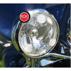 ROK Stopper Driving Lights (Pair) - Heritage Softail, Road King Classic, etc. ('08- On)