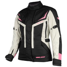 MotoDry Rallye 2 Black/Grey/Magenta Womens Adventure Jacket 