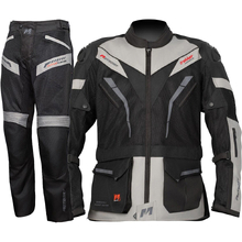 MotoDry Trekker Pro-Summer Black/Anthracite/Grey Adventure Jacket & Pants