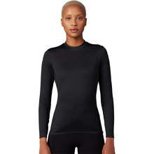 Fox Tecbase Fire Black Womens LS Compression Thermal Shirt