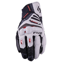 Five Gloves TFX-1 Airflow Grey/Red Short Gloves