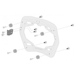 SW Motech Mounting Kit Trax for Pro Side Carriers