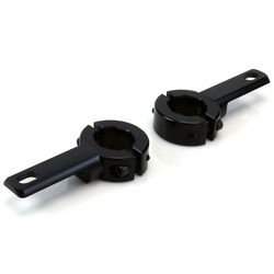 Denali Motorcycle Engine Guard/Crash Bar Auxiliary Light Mount For 21mm-29mm (0.826in-1.125in) Diameter Tubes | Black